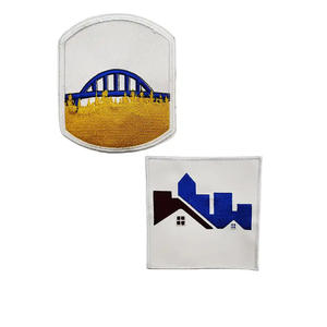 แผ่นป้ายปักลาย3D แบบคลาสสิกแผ่นปักแบบรีดติดด้วยความร้อนออกแบบโลโก้ได้ตามต้องการสำหรับเสื้อผ้า - Product Image 3