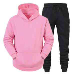 Offre Spéciale hommes survêtement hommes quotidien confortable unique à capuche vêtements de sport et pantalons de survêtement homme mode sport costumes Jogging Simple - Product Image 1