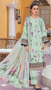 2025 nueva llegada colección de verano para mujeres de alta calidad descosido algodón/césped Shalwar Kameez traje de 3 piezas de talla grande encaje ODM - Product Image 3