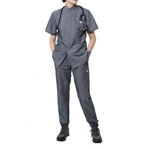 Breathable Hospital Uniforms 2025 Fashion Hospital Unisex <b>Doctors</b> Scrubs Suits Uniforms Breathable Jogger Men Scrub <b>Sets</b> Uniform - Product Image 4