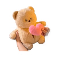 HECION Valentine ours en peluche jouet parlant enregistrement poupée en peluche mignon amour coeur peluche cadeau romantique pour les filles en gros