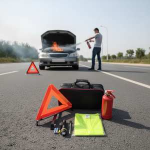 Kit de Extintor de Incendios para Automóvil con <span class=keywords><strong>Chaleco</strong></span> de Seguridad <span class=keywords><strong>y</strong></span> Triángulo de Advertencia - Kit de Herramientas de Emergencia - Product Image 2