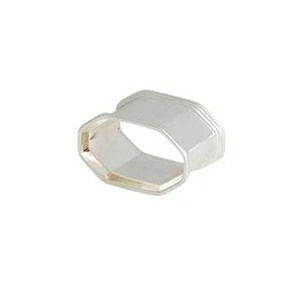 Argent poli avec les deux côtés bande d'or conception belle vaisselle de mariage accessoires décoration de table ronds ronds ronds de serviette - Product Image 6