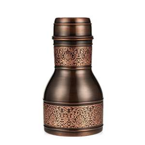 Antique <b>Copper</b> Stainless Steel Water Bottle 500ml Engraved Modern Design Matt Finished Barware Kitchen Business <b>Gifts</b> - Product Image 1