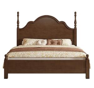 Queen-Size Traditional Style Solid Wood Bed with Excellent Finish for <b>Bedroom</b> <b>Set</b> & Home <b>Furniture</b> - Product Image 1