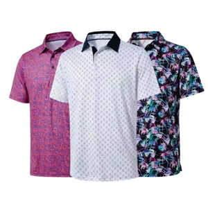 Camisetas Polo para hombre Sublimación personalizada y bordado Logotipo de poliéster Impreso Camisetas de punto informales - Product Image 6