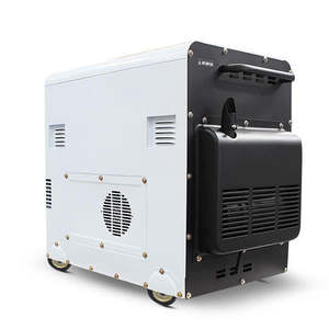 Générateur diesel silencieux 5,8 kW 7,5 kVA à démarrage électrique, réservoir de 25 L, avec capot, monophasé, pour utilisation en veille - Product Image 4