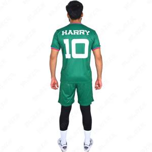 Camiseta de fútbol de alta calidad personalizada, camiseta de entrenamiento de fútbol personalizada, uniforme de manga corta, uniforme de fútbol de tela de poliéster - Product Image 3