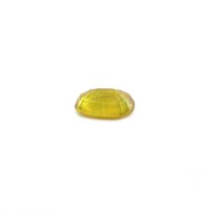Saphir naturel bicolore 5,4 carats, taille Pitambari, couleurs bleu royal et jaune, taille ovale, créé en laboratoire, certifié IGI - Product Image 3