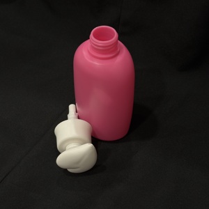 Ensemble de flacons cosmétiques imprimables en plastique APS, cylindres aplatis, bases plates, PE 220-300 ml, bouchon intérieur anti-fuite - Product Image 1