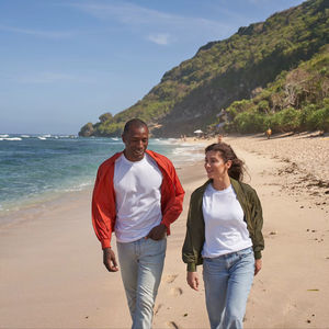 Ultifresh Woolen Washed <b>Lightweight</b> Polyester Windbreaker Bomber <b>Jacket</b> Unisex Casual Waterproof Zipper Quick Dry Eco-Friendly - Product Image 5