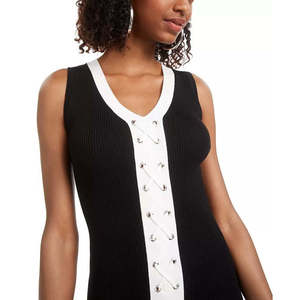 ชุดเดรสทรงเข้ารูปสีดำแบบผูกเชือกของแพลนเน็ตโกลด์ จูเนียร์สชุดบอดี้สูทสำหรับผู้หญิงขนาด XX-Small - Product Image 3