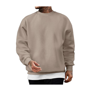 Wholesale 100% Cotton Heavy-Weight 100% Cotton 400+ GSM Men's Pullover Sweatshirt Top Trendy Embroidered Winter Wear - Product Image 1