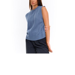 Women's Custom Logo Winter Gym Fitness <b>Vest</b> Breathable Ribbed <b>Crop</b> Tank Top Crew Neck Sleeveless Design Embroidery BD Supplier - Product Image 3