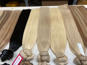 Extensiones de Cabello Virgen Europeo Remy, Máquina Genius, Doble Trama, Ondulado Liso Sedoso, Todos los Colores, Precio de Fábrica, Envío por DHL/UPS/FedEx - Product Image 4