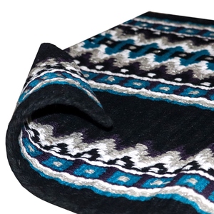 Western Show Horse Saddle Blanket Diseño de Nueva Zelanda Manta de sillín de lana hecha a mano Top Wool Saddle Pad Size - Product Image 4
