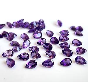 Ametyste naturelle taille poire 5x7 mm facettée - Améthyste en vrac de qualité supérieure - Product Image 5
