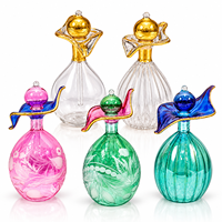 Flacons de parfum floraux Farida, élégants, artisanaux, en cristal égyptien, verre gravé unique, soufflé à la main