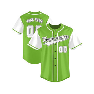 Jersey de béisbol de manga corta con cuello en V elegante en blanco personalizable de calidad superior Jersey de béisbol Atlético multiusos - Product Image 1
