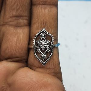 แหวนเรียงซ้อนแบบเรียบง่ายสีเงินสเตอร์ลิง925น้ำหนักเบาแหวน boho สำหรับงานฝีมือครบรอบ - Product Image 2