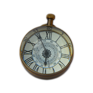 Mini montre de poche Design, accessoires de Camping, thème Vintage coloré avec finition noir et or, montres antiques européennes - Product Image 6