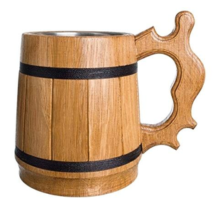 Taza de Viaje Clásica de Madera - La Mejor Calidad, Apta para Lavavajillas, Accesorios Personalizados para Campamento, Bodas y Fiestas - Product Image 1