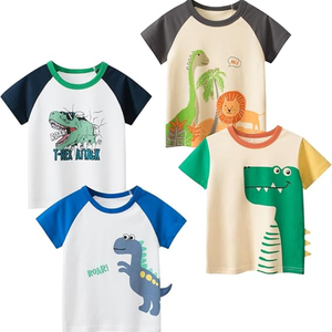 T-shirt en coton tricoté élégant et confortable pour tout-petit garçon appliques personnalisées boutique vêtements été enfants garçon vêtements chemises - Product Image 6