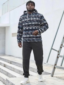 Sudadera con Capucha de Forro Polar con Logotipo Personalizado para Hombre, Sudadera Gruesa de Algodón Térmico para Invierno 2025 - Product Image 5