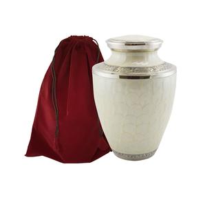 Urne funéraire traditionnelle en aluminium conception de feu bleu pour les cendres humaines sacrées urne de crémation souvenir en gros - Product Image 5