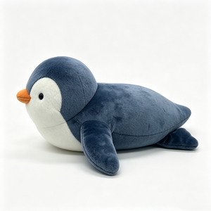 Peluche pingouin mignon et dodu personnalisée, peluche pingouin bleu et blanc douce, peluche pingouin bleu dodu pour enfants et adultes - Product Image 6