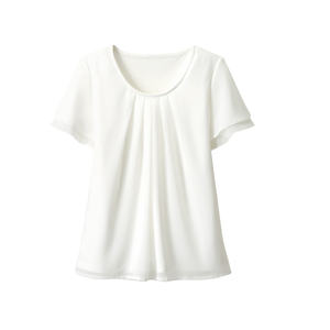 เสื้อเบลาส์แขนระบาย T WP324-8 (สีดำ)-ผ้าชีฟองถักแบบลำลอง ผ้าเนื้อแน่น แต่งระบาย XL สำหรับฤดูใบไม้ผลิ/ฤดูร้อน/ฤดูใบไม้ร่วง - Product Image 2