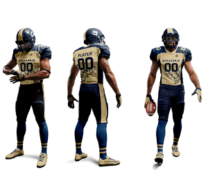 ชุดเสื้อเจอร์ซีย์ผ้าตาข่ายโพลีเอสเตอร์100% แห้งเร็วเครื่องแบบอเมริกันฟุตบอล - Product Image 5