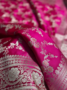 Customizable Women Handloom Drapes Mashru Silk <b>Saree</b> Stylish Traditional Border Soft Sun Protection Quick Dry Party Wear - Product Image 4