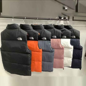 Parka de invierno personalizada para hombres y mujeres, chaleco acolchado cálido de algodón grueso con abrigo de burbujas a prueba de viento, ropa exterior de tela de lona - Product Image 6