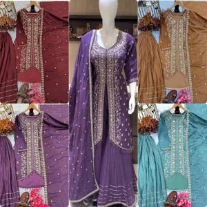 Ropa de fiesta pakistaní más vendida, ropa india y pakistaní Salwar Kameez para proveedores y exportadores en todo el mundo - Product Image 3