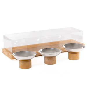 Juego de Tazones para Postre de Resina Epoxi Hechos a Mano con Bandeja, Presentación en Caja de Regalo de Lujo para Chocolate, Dulces y Celebraciones del Eid - Product Image 1