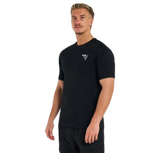 Camiseta de cuello redondo de alta calidad para hombre de verano, Camiseta ajustada de entrenamiento físico de gimnasio de estilo callejero personalizado y Camiseta cómoda - Product Image 2