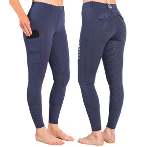 High Performance Luxury Horse Riding Silicone <b>Tights</b> Bottom Hot Selling Button Riding Breeches Silicone Horse Leggings - Product Image 5