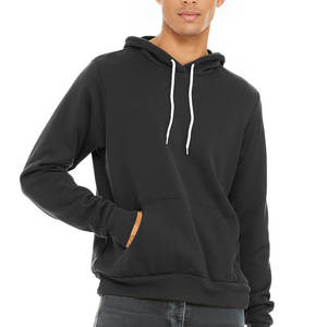 BELLA + CANVAS UNISEX SPONGE FLEECE Sudadera con capucha de invierno Logotipo impreso en blanco Etiqueta privada Sudadera con capucha de bolsillo de canguro de ajuste regular - Product Image 1