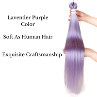 Extensions de cheveux synthétiques noires de 52 pouces, 90g, pour tresses pré-étirées, prix d'usine, vente en gros