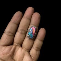 Bague Classique en Argent Sterling Massif 925 pour Femme, Pierre Précieuse Turquoise Naturelle, Coupe Ovale, Sertissage Clos, Idéale pour Mariage et Fêtes, Vente en Gros