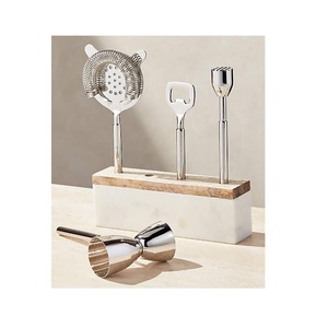 Ensemble d'outils de bar en acier inoxydable avec support en marbre Outils de bar au design unique pour les Offre Spéciale Outils de bar avec la meilleure qualité à faible coût - Product Image 2