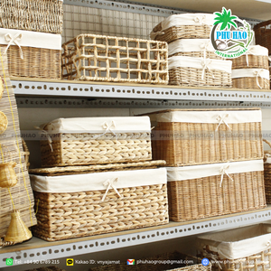 PRODUCTO VENTA CALIENTE Cesta Rectangular de algas marinas con tapa Ideal para almacenamiento y Organización de alimentos - Product Image 6