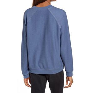 Nueva Sudadera Deportiva de Invierno para Mujer, 100% Algodón, Cuello Redondo, Ribetes Acanalados, Hombros Caídos, Estampado Frontal Personalizado - Product Image 3