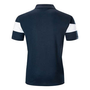 Polo de manga corta bordado de poliéster/algodón de manga corta para hombre, Polo transpirable de punto antiarrugas de talla grande para hombre - Product Image 6