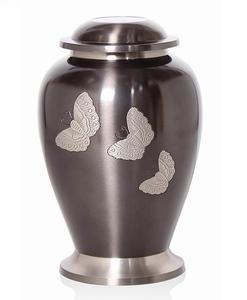 URNE DE CRÉMATION ADULTE VERTE EN LAITON MÉTAL POUR CENDRES HUMAINES AVEC URNE FUNÉRAIRE DE GRAVURE FABRIQUÉE À LA MAIN AVEC DES FINITIONS ÉLÉGANTES. - Product Image 4