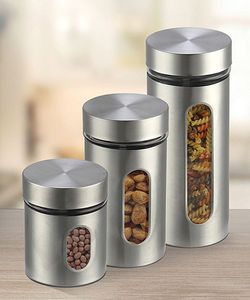 Azucarero de acero inoxidable Azucarero con cuchara aspecto moderno azúcar y sal cuchara nuevo aspecto tazón de metal - Product Image 2