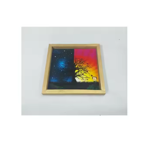 Bandeja moderna hecha a mano elegante clásica color turquesa esmalte Vintage elegante decorativa bebida restaurante Bandejas para servir - Product Image 3