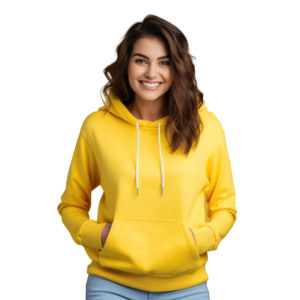 Pull à capuche et sweat-shirts à manches longues 100% coton pour femmes Logo personnalisé décontracté épaule unie délavé décoration à paillettes - Product Image 6