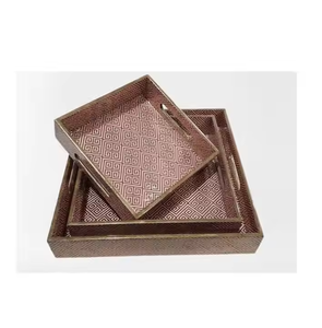 Meilleures ventes Plateau imprimé en bois de haute qualité, Vaisselle design moderne pour restaurant et service de mariage - Product Image 1